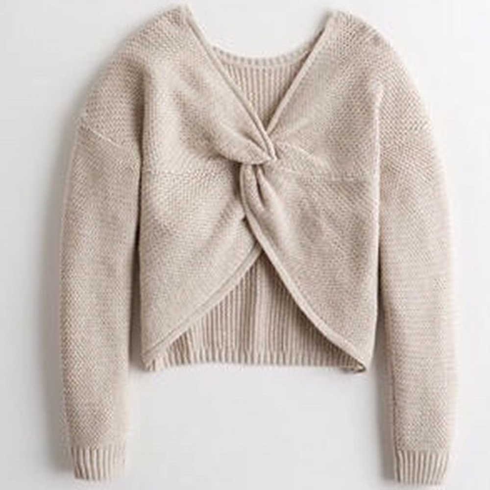 Hollister reversible twist sweater